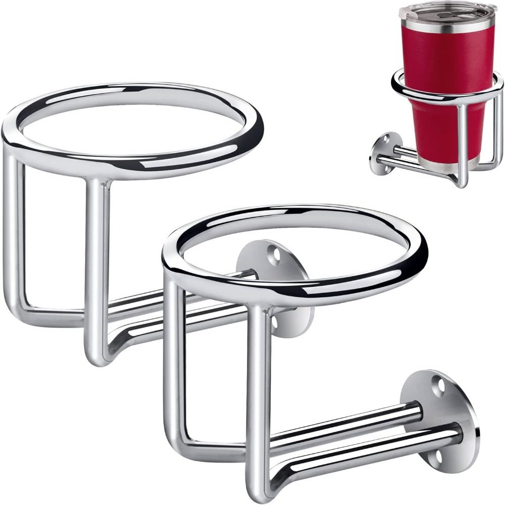 Stainless Steel RV Beverage Holder Anti-rust Truck Cup Support Boat Ring Cup Holder Camper Van