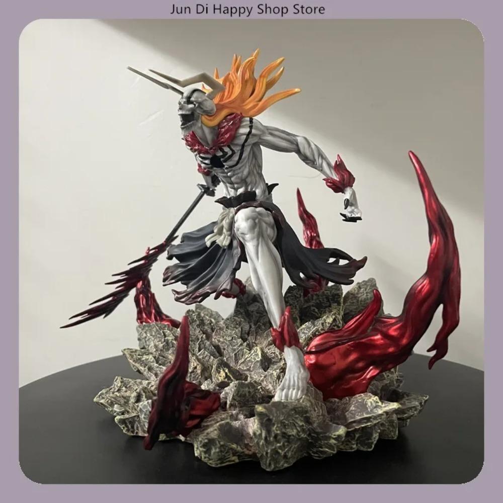 Bleach Ichigo Hollowfied Horn & Final Getsuga Tensho 23cm Anime Actionfigur Statue Schreibtischdekoration Geschenk