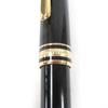 Great MONTBLANC Fountain Pen Meisterstck Classic Cap Type Black Gold 14K Mens Used