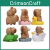 Capybara Miniature Landscape Figurine Pvc Handheld Toy With Turtle Goose Duck Design For Celebrations And Gifts