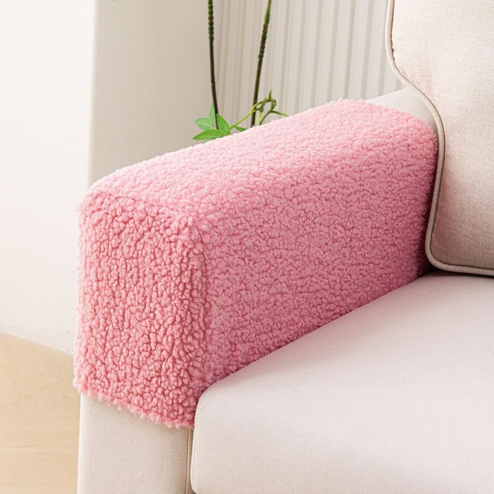 Teddy Fleece Materiaal Sofa Armleuninghoezen Verdikt Ontwerp Bank Armkappen Voor Sofa