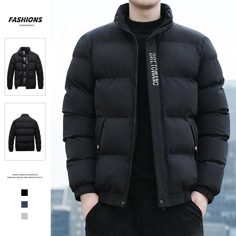 New Cotton Clothes Men's Winter Youth Thickened Warm Cotton Clothes Winter Jackets Men's Tops Trendy Cotton Clothes