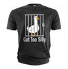 Funny Got Too Silly T-shirt Goose In Jail Humorous Tee Shirt