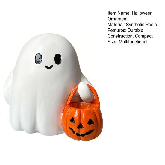 Ornement d'Halloween Figurine de Fantôme Multifonctionnel Taille Compacte Ornement de Fantôme Accessoire de Bureau Effrayant