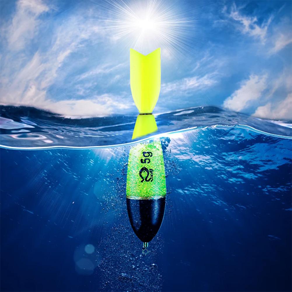 5-1PCS Fishing Bobbers Night Fishing Float Light Stick Night Fishing Light Up Bobbers for Sea Ocean Rock Fishing Accessories
