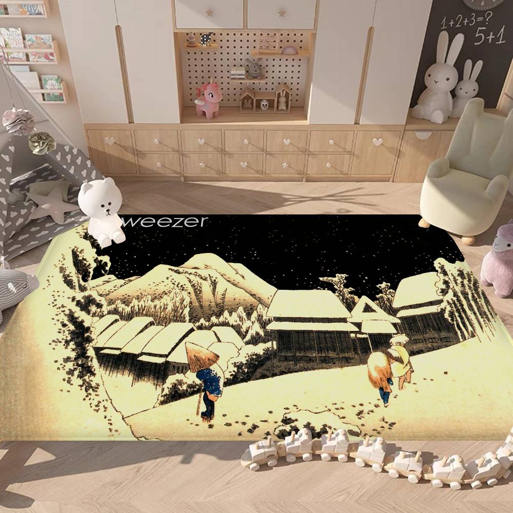 Rock Band W-Weezer Kitchen Mat Cheaper Anti-slip Modern Living Room Balcony Printed Modern Home Decor