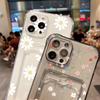 For iPhone 14 Pro Max Case Daisy Flower Clear Phone Case For iPhone 11 12 13 15 16 XS XR X 7 8 Plus Wallet Card Bag Holder Cover