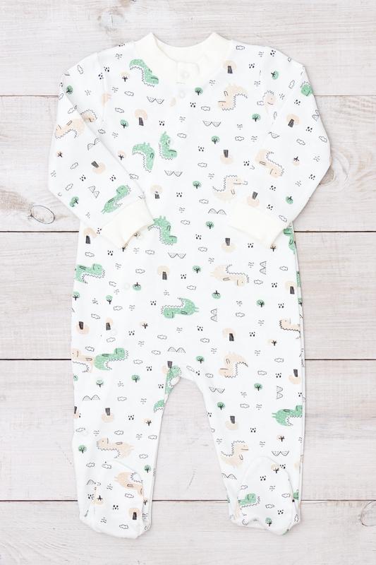 

Теплий комбінезон для хлопчика – М яка тканина та легка застібка, Демісезонний, 5032-024-4 HC 56 теплим білим кольором