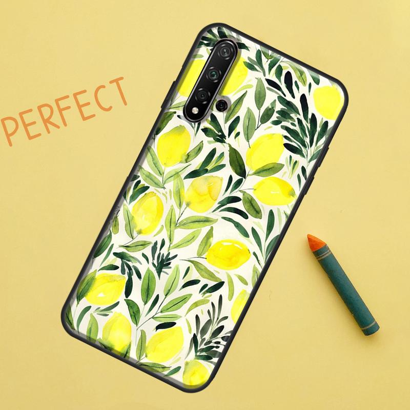 Lemon Fruit For Huawei Nova Y91 Y70 Y72 Y73 Y60 Y90 Y61 8i 7i 11i 12i 12s 9 10 SE P20 P30 P40 Lite Case