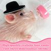 Silicone Piglet Soft Mini Realistic Pig Doll Toy Cute Newborn Silicone Piggy Ornaments with Accessories Children Christmas Gift