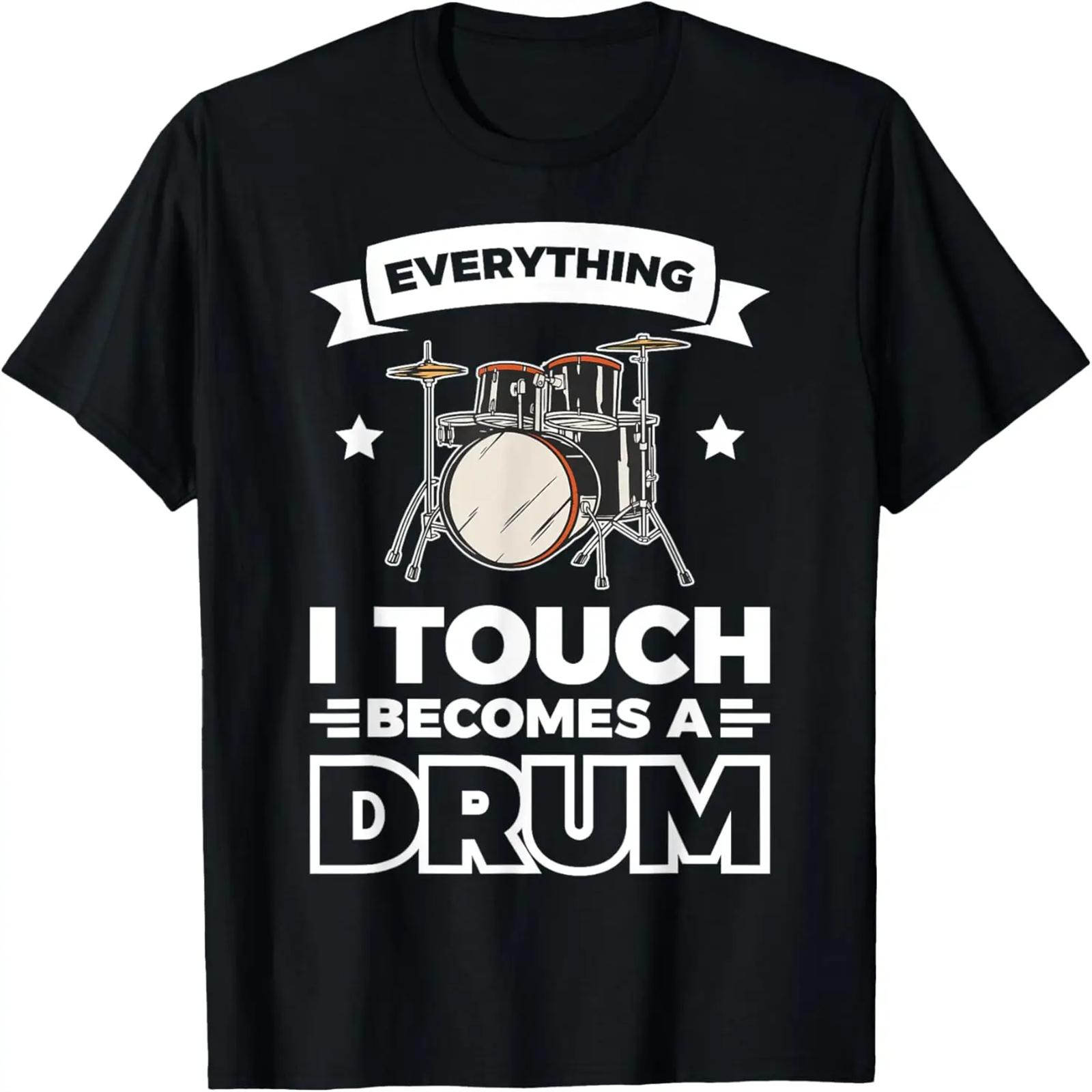Retro Vintage Marching Band Percussion Gift _ Snare Drum T-Shirt S
