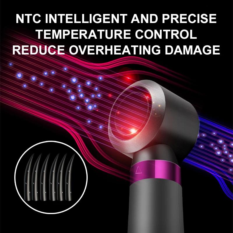 Multifunctional Hair Dryer Brush Softness Control Lightweight Travel Hot Comb Hairdressing Tool Gift Home Dormitory Salon Use