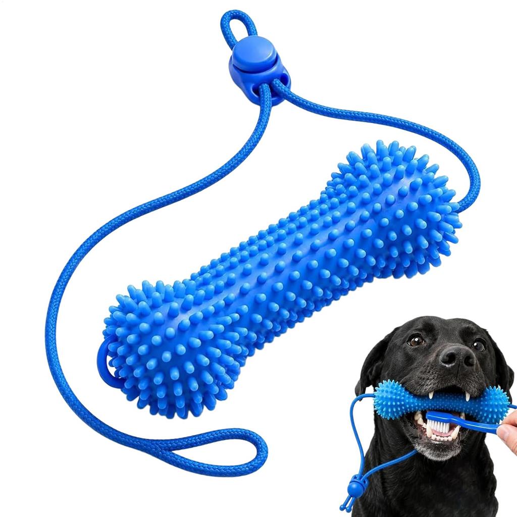 Dual-Action Canine Dental Prop Dog Dental Chew Toy for Teeth Cleaning Brushing Interactive Toys Dental Chews for Dogs Home Daily