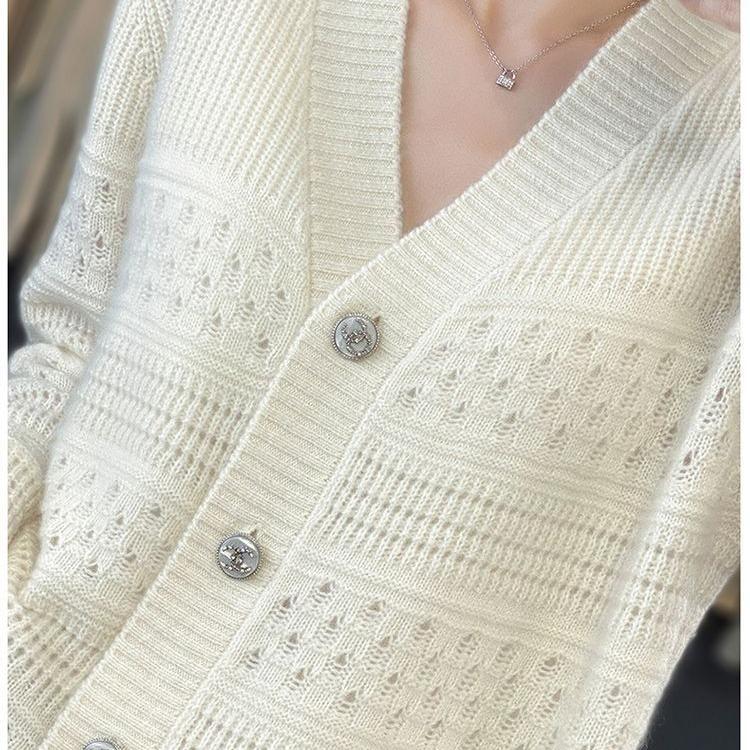 WTEMPO Fashion Autumn Winter Cardigan Sweater Womens Knitted O-neck Cardigan Sweater Twist Female Basic Clothing