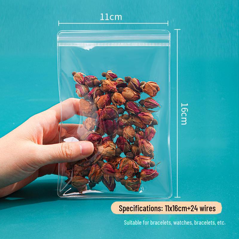 

Високопрозора антиокислювальна сумка для ювелірних виробів на блискавці