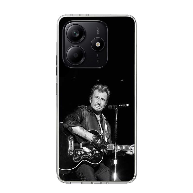Johnny Hallyday Music Case Phone Cover for Xiaomi Redmi Note 14 13 12S 12 11S 11 11T 11E 10S 10 Pro Plus 5G Trend Fundas Note 14