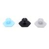 Men Silicone Face Scrubber Ergonomic Grip Portable Deep Facial Cleansing Scrubber for All Skin Types Black Blue Gray