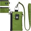 Badge Holder With Id Window Small Wallet Waterproof Anti-Theft Travel Keychain Wallet Men Women Slim Zip Card Lanyard Wallet