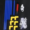 Indoor mini folding football soccer ball goal post net set pump kids sport outdoor home game toy child birthday gift plastic