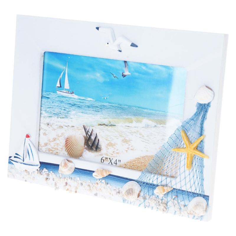 

Stylish Nauture Themed 6Inch Picture Frame Display Your Love for Nature and Marine Life in Charm Way Cherish Memories