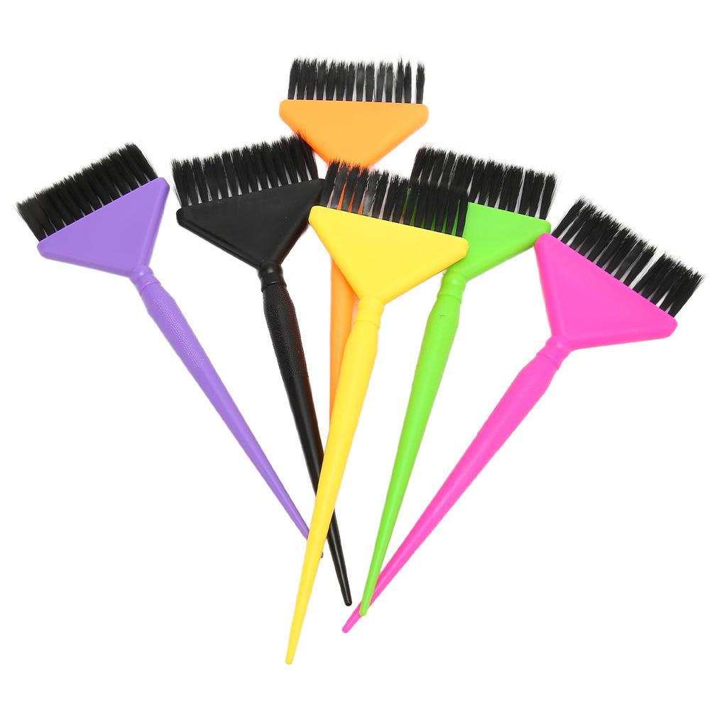 6pcs Hair Dye Brush Blending Multicolor Long Tail Hair Tinting Coloring Brush for Salon Home