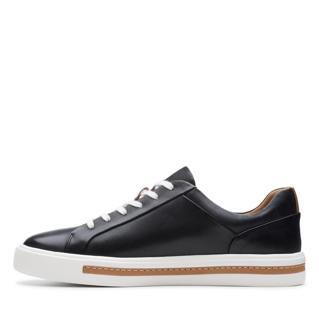 Clarks Genuine Leather Anmaui Lace Platform Black Size Women's Sneakers, Lightweight, Comfortable, Sole, Leather, 22.5cm