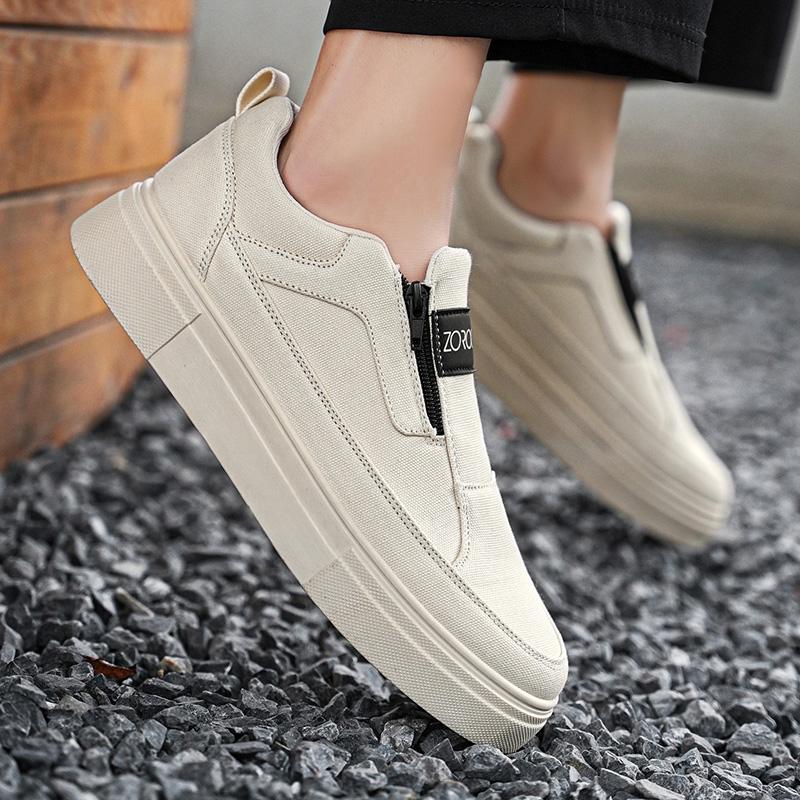 Fashion PARZIVAL Men Casual Shoes Slip-On Moccasin Driving Shoes Platform Sneakers Canvas Shoe Loafers Zapatos Informales De Hombre
