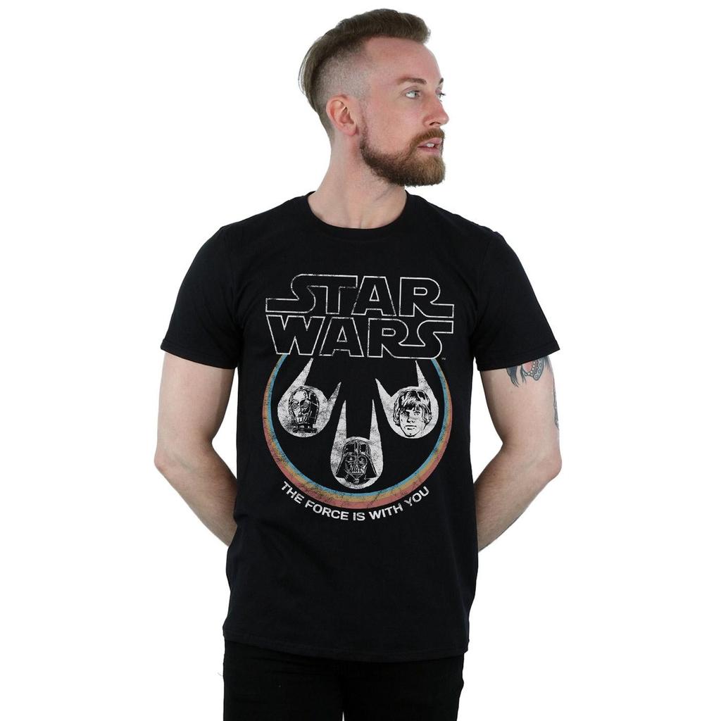 Star Wars Mens Retro Heads T-Shirt
