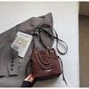 IELGY Ladies Bucket Bag Crossbody Large Capacity Chain Simple Casual Commuter Bag
