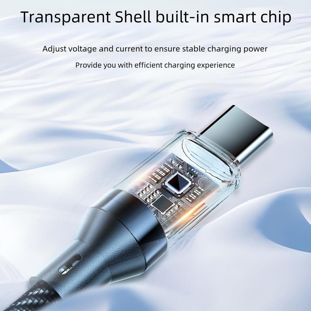 120W Super Fast Charging USB-C Cable with LED Power Display