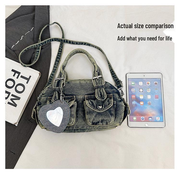 2025 Autumn Women's High-End Luxury Denim Shoulder Bag