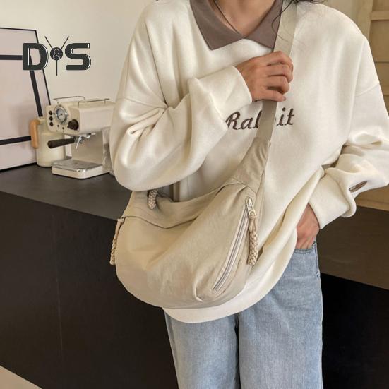 Umhängetasche für Damen mit verstellbarem Riemen, große Kapazität, Knödeltasche, Reißverschluss, Multi-Pocket-Design, Schultertasche für den täglichen Gebrauch