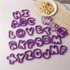 Plastic Material Alphabet Biscuit Cutters 26 Letters Set DIY Fondant Molds  Home Kitchen Baking