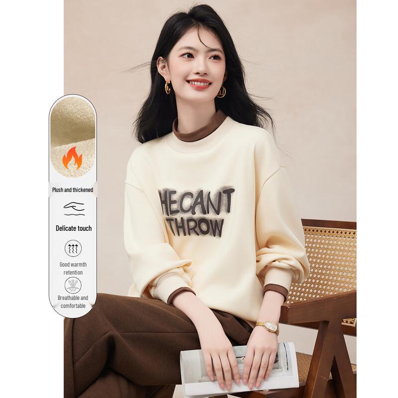 

Women s Simple Elegant Long Sleeve Sweatshirt XL