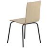 Natural plywood chair with black frame. Model WERDI B