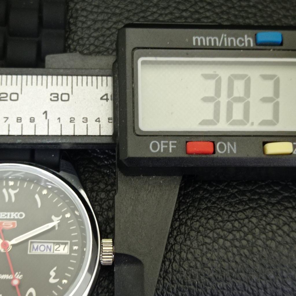 JAPAN VINTAGE REFURBISHED SEIKO 5 AUTOMATIC 6309A MENS BLACK WATCH a441207-4 Sk-a441207