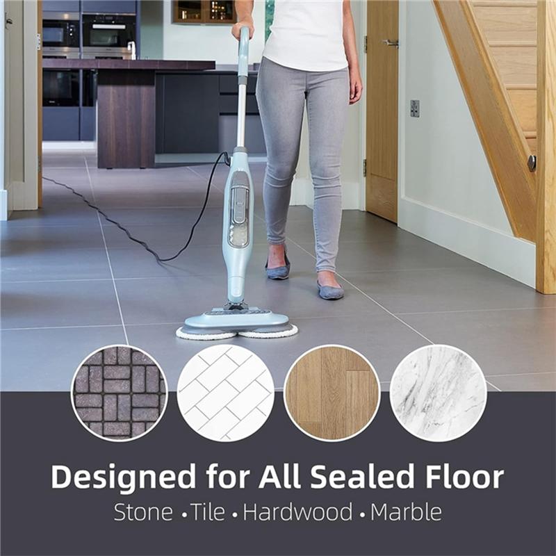 ABGE-12 Pack Heavy Scrub Steam Mop Pads For S7000AMZ Steam Mop,Steam And Scrub Cleaning Pads