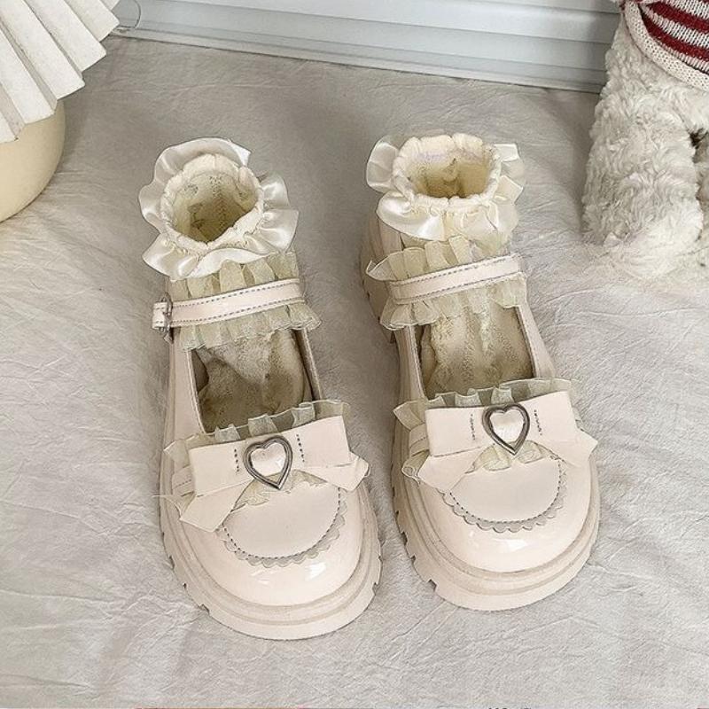 2025 Summer New School Girl JK Loafer Pumps Platform Shoes Japanese Style Lolita Y2K Kawaii Jirai Kei Fashion