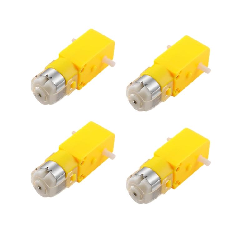

4Pcs Double Shaft Gearboxes Motor Replacement Ratio 1:48 Shaft Motor 3V Gear Motors for Intelligent Car Robot Enduring 1