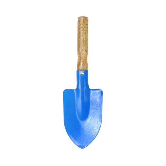 3Pcs/Set Kids Beach Sand Toy Wooden Handle Iron Shovel Rake Spade Toddlers Outdoor Summer Beach Digging Gardening Tools