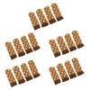 20PCS Furniture Leg Cover Pad Mute Floor Protection Mat Chair Leg Protectors for Chair Table Jacquard Type 1