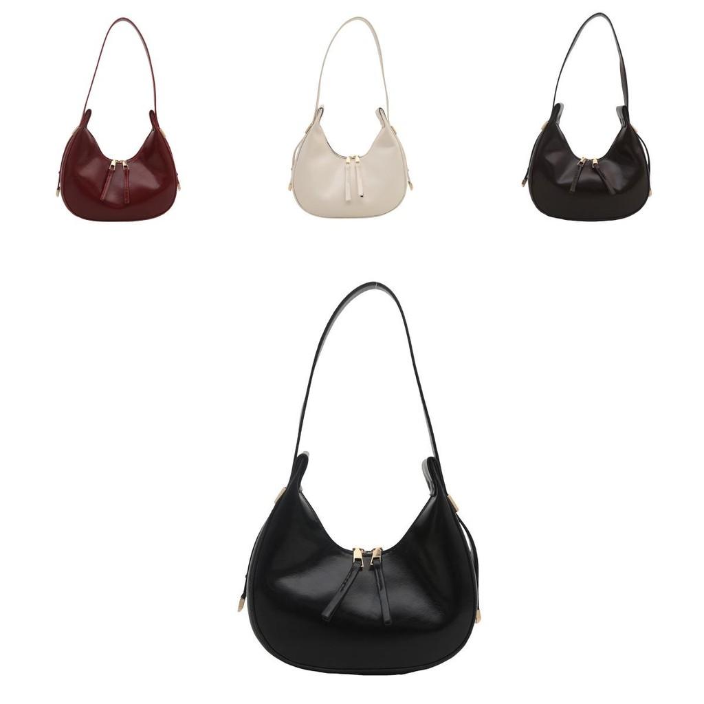 Borsa a Spalla alla Moda a Forma di Raviolo d'Acqua in Pu con Dettagli a Cucitura per Street Style