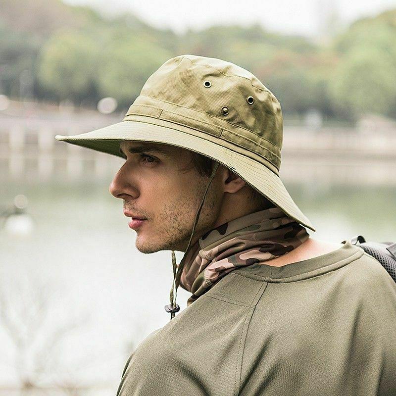 Moda Outdoor Uomo Cappello da sole Topee Cap a tesa larga Militare, Pesca  unisex Escursionismo Cappelli da campeggio acquista in modo economico —  spedizione gratuita, recensioni reali con foto — Joom