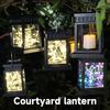 Garden Decor Solar Candle Lights Retro Palace Lantern Hanging Patio Walkway Light Landscape Floor Lights Waterproof Lawn Lamp