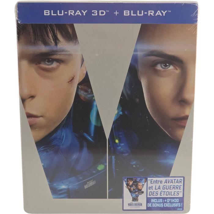 Valerian et la cité des milles planetes blu ray 3d + 2d steelbook 2017