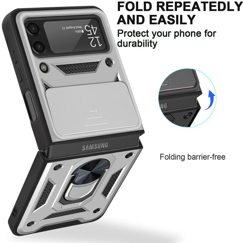 

Suitable for Samsung ZFlip7 6 Folding Screen Mobile Phone Case Z Flip5 43 Full inclusive Anti Fall Protection Case Z Flip 7