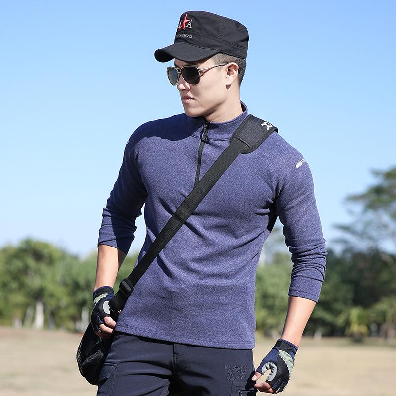 

Men s Quick-Dry Stretch Long-Sleeve Fleece-Lined Base Layer for Outdoor Sports XL