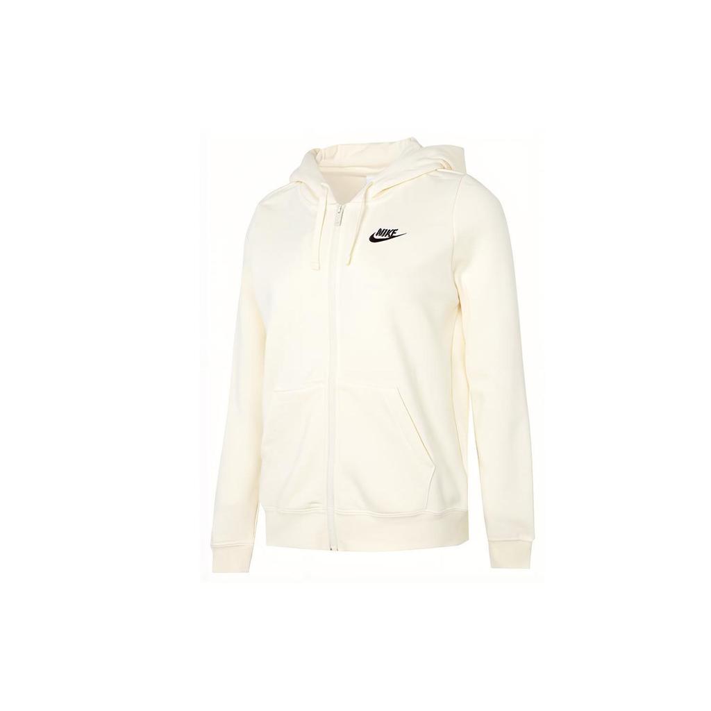 Nike As W Nsw Club Flc Fz Hoodie Women Hoodies White DQ5472-113