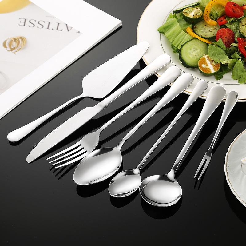 Stainless Steel Long Handle Soup & Dessert Spoon with Round Point – Western Tableware Series 1010