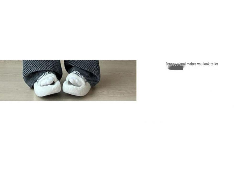 Relaxed Women's Chenille Fleece Striped Wide-Leg Pants for Autumn/Winter